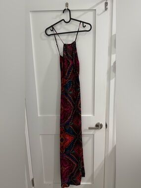 Billabong multicolor Aztec pattern spaghetti strap maxi dress
